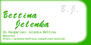 bettina jelenka business card